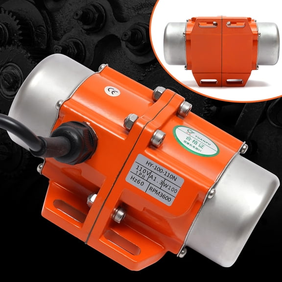 High-Performance 100W Vibrator Motor - Adjustable Eccentricity, Low Noise Operation, Ideal for Industrial Applications (110V, 3000 RPM)