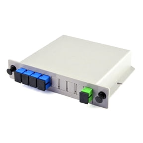 High-Performance 1x4 PLC Splitter with SC UPC Connector for Efficient Fiber Optic Signal Splitting
