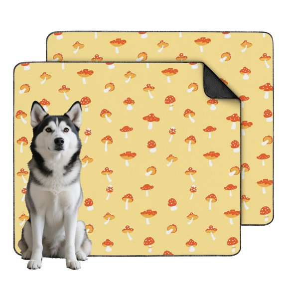 High Performance 35"x41" Washable Dog Training Pads, Reusable Pee Pad with Quick-Absorb Layer and Stylish Greenery Prints (Plant patterns)