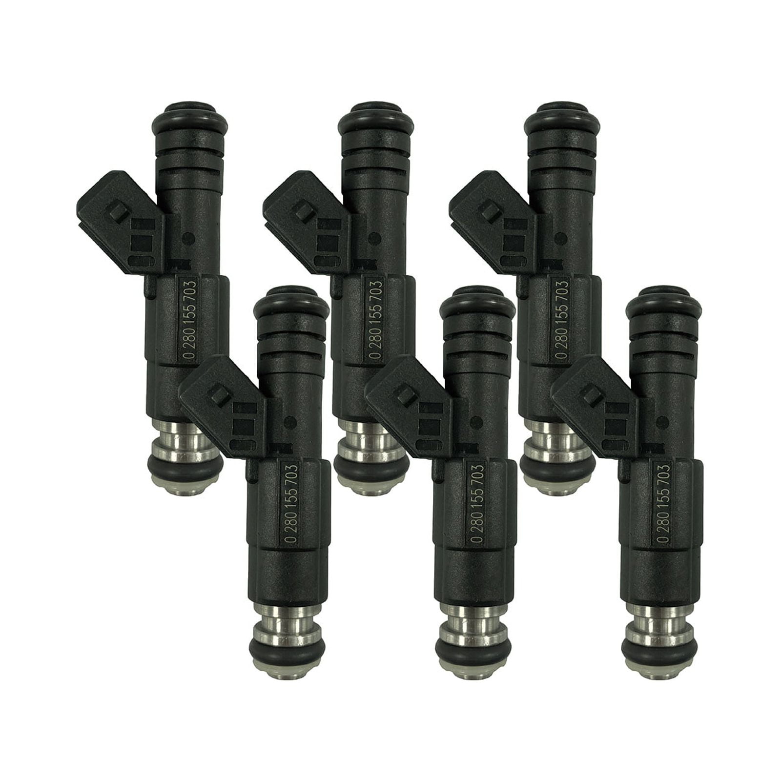 High Performance 6PCS 4 Hole New OE Fuel Injectors 0280155703 For Jeep