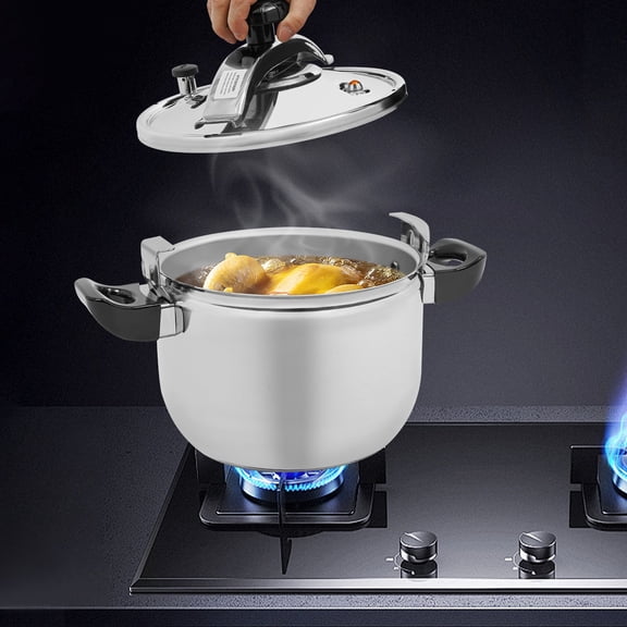 High-Performance 9.5 Qt Pressure Cooker, 60Kpa Fast Cooking Stainless Steel Pot for All Stovetops
