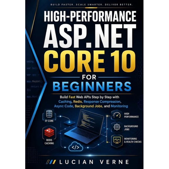High-Performance ASP.NET Core 10 for Beginners: Build Fast Web APIs Step by Step with Caching, Redis, Response Compressi, (Paperback)