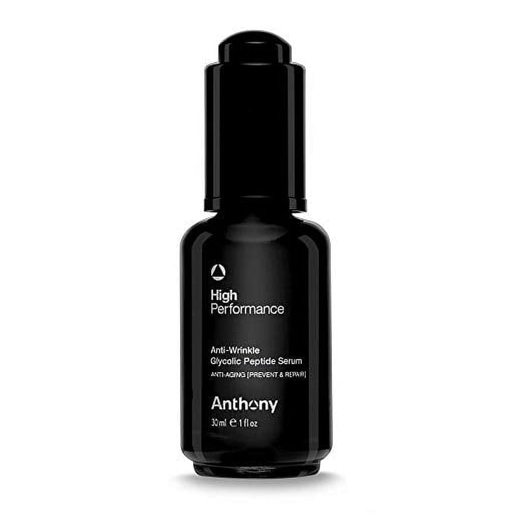 Anthony Anti-Wrinkle Glycolic Peptide Serum, 1 Fl Oz. Contains Glycolic Acid, Peptides, Biotin, Pullulan, and Algae Extract, Anti-Aging Lifting, Tightening, Repairing, and Hydrating To Your Skin