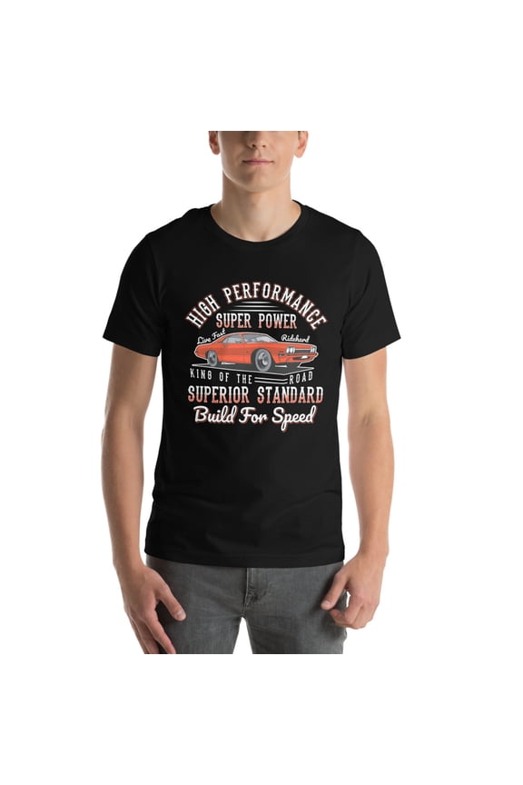 High Performance Car Graphic, Super Power T-Shirt (XL)