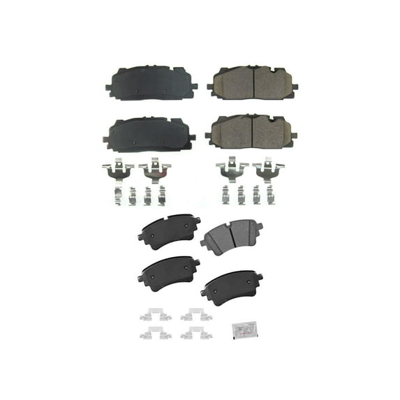 High-Performance Ceramic Disc Brake Pads for 2020-2023 for Q5 PHEV, Q7, S4, S5, for SQ5: 350MM Front & Rear Set - Heat Resistant, Dust-Free, Low Noise