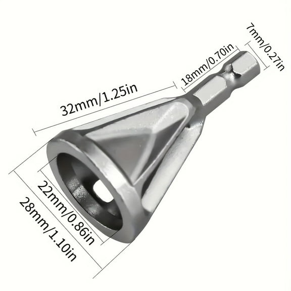High-Performance Chamfer & Deburring Drill Bit – Universal Rotary Tool for Bolt Edge Repair, Metal Finishing, Pipe Trimming & Rust Removal
