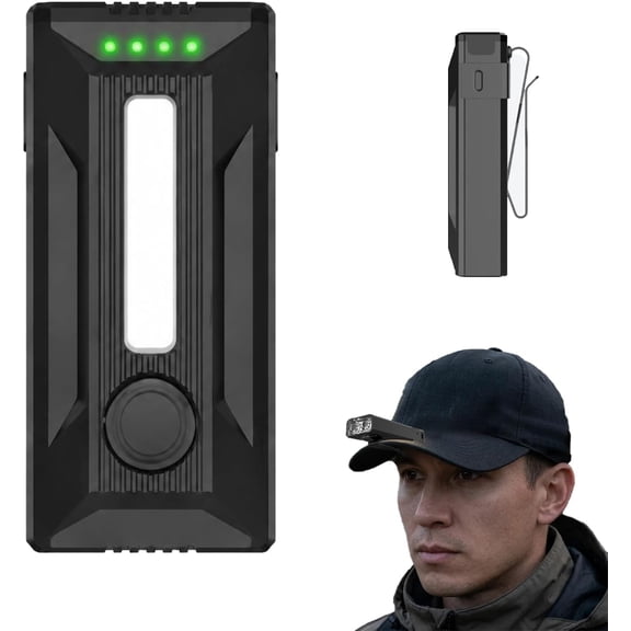 High-Performance Clip-On EDC Flashlight with Magnetic Base, Pocket Flashlight Rechargeable, Ip68 Waterproof Handheld Light for Daily Carry, Work, Camping, Emergency (1PC)