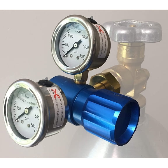 High Performance Compact Aluminum Nitrogen Regulator 0-400PSI