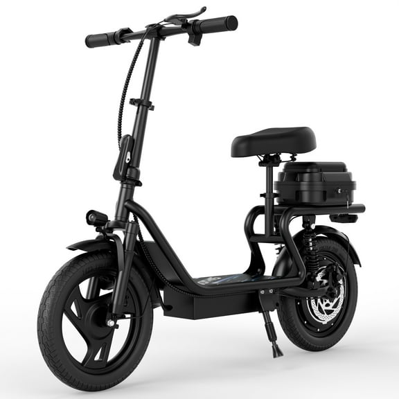 High-Performance Electric Scooter for Adults with Seat, 22MPH Top Speed, 48V 22.5Ah Long-Range Battery, Up to 55 Miles, Dual Suspension, Foldable Design & Cargo Basket