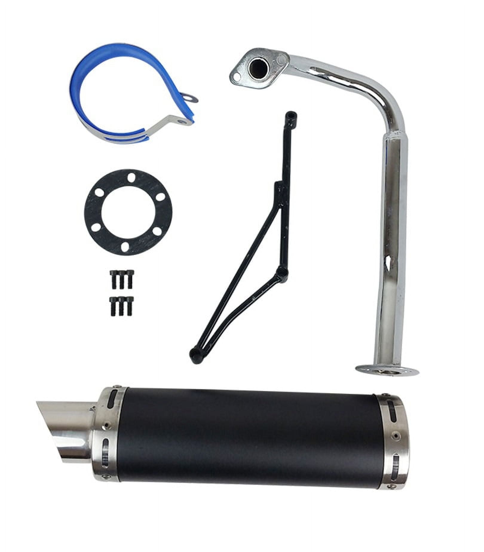 High Performance Exhaust System Muffler for GY6 50cc Scooter Moped TaoTao Jonway Kymco 139QMB Black