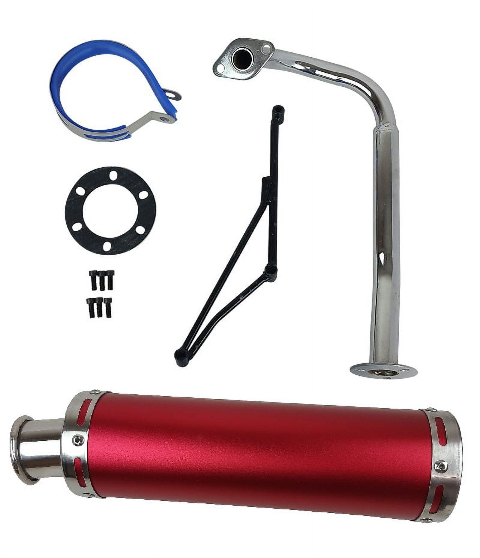 Fixrightpro High Performance 12 Inch Red Muffler for GY6
