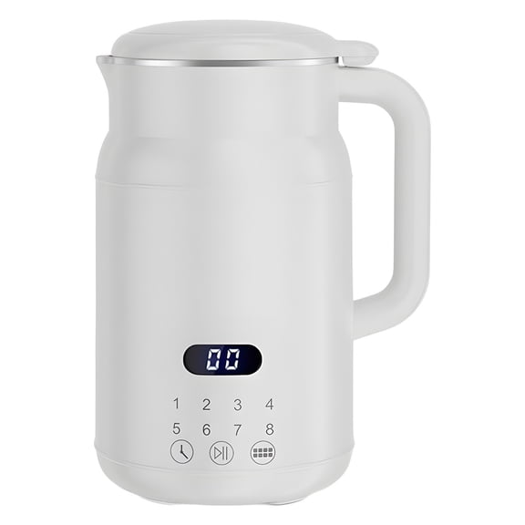High Performance Food Processor Metal Plastic Material Low Noise Easy Clean 0.8L Capacity Powerful Blending for Juice Soy Milk Soups Home Kitchen Daily Use