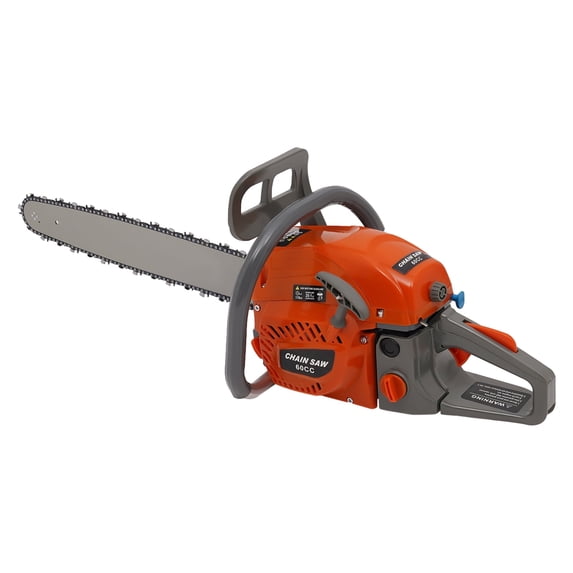 Dwellnix High-Performance Gasoline Chainsaw, 2-Stroke 60cc Engine, 10000rpm, Ergonomic Handle and Vibration Damping for Comfortable Use