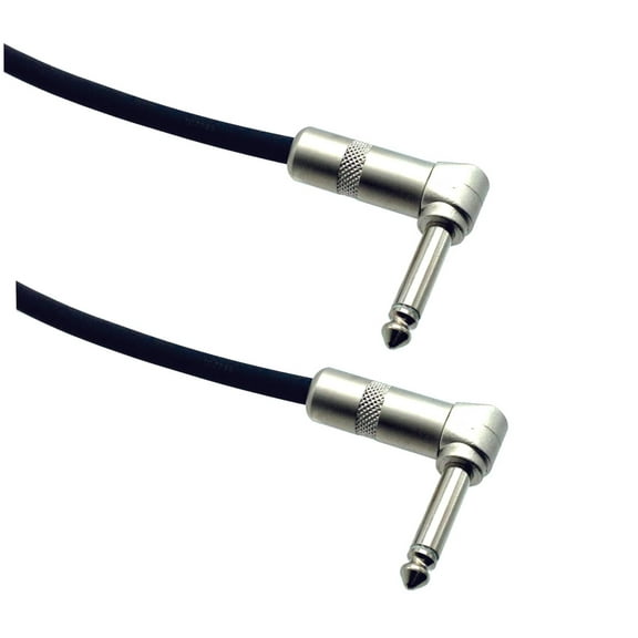 High Performance Guitar Cable - 1/4" Right Angle to Right Angle LENGTH: 2 feet