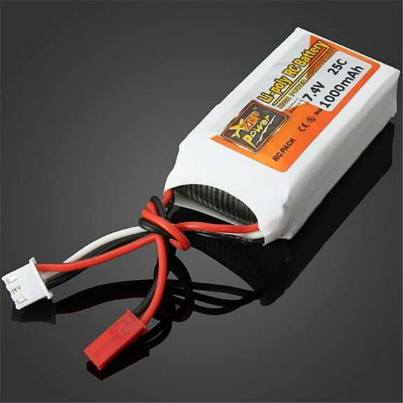 High Performance Helicopter ZOP Power 74V 1000mAh 25C 2S Battery with JST Plug for RC FPV Quadcopter Power Solution for Aerial Enthusiasts