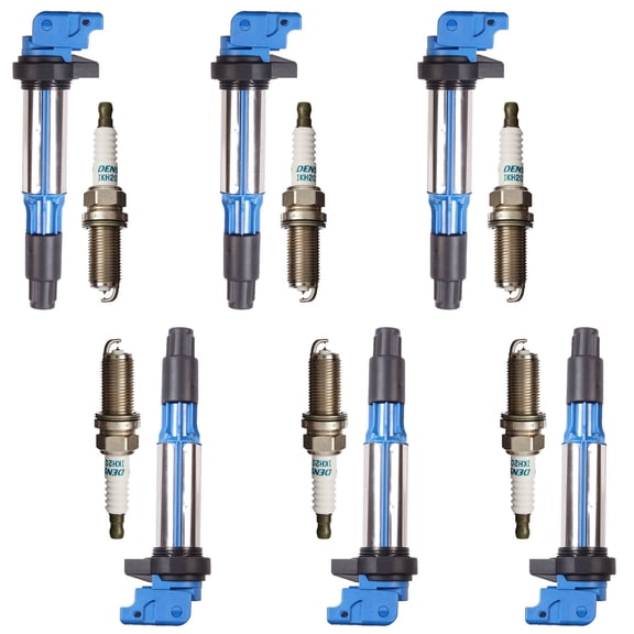 High Performance Ignition Coil and Denso Iridium Spark Plug Compatible with 2006 BMW Z4 UF522