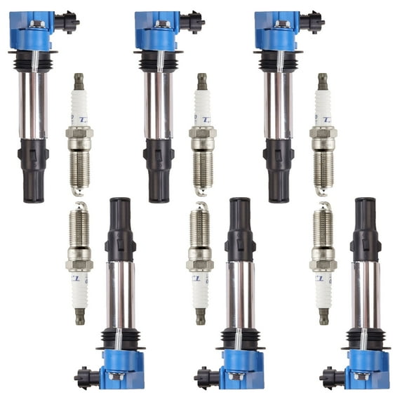 High Performance Ignition Coil and Denso Platinum Spark Plug Compatible with Cadillac CTS SRX