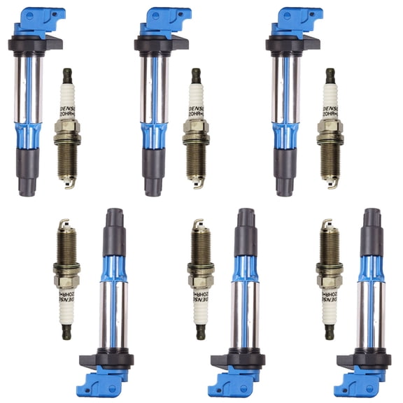 High Performance Ignition Coil and Denso Spark Plug Compatible with 2006 BMW Z4 3.0L l6 UF522