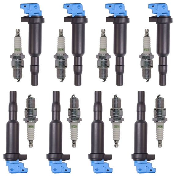 High Performance Ignition Coil and NGK Platinum Spark Plug Compatible with BMW 325i 740i UF592