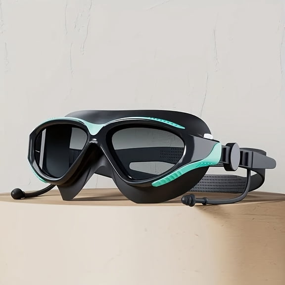 High-Performance Large Frame -Fog Swimming Goggles with Adjustable Silicone Strap & Crystal Clear Vision, Comfort Fit for Adults, Multi-Color Options - Ideal for Competitive , Surfing, Diving