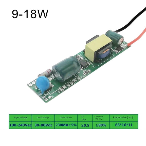 High Performance Led Light Bulb Driver With Overload Protection Features
