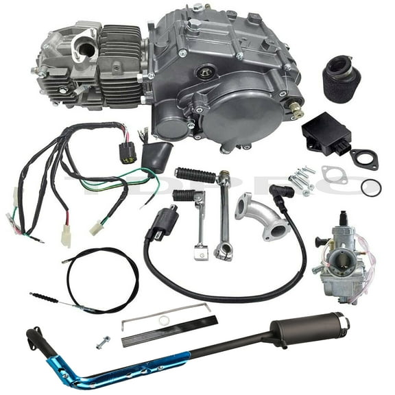 High Performance Lifan 150cc Engine Motor for XR50 CRF50 XR CRF 50 70 Dirt Pit Bike Motorcycle Racing Engine CT70 CT90 With Exhaust system and Carburetor