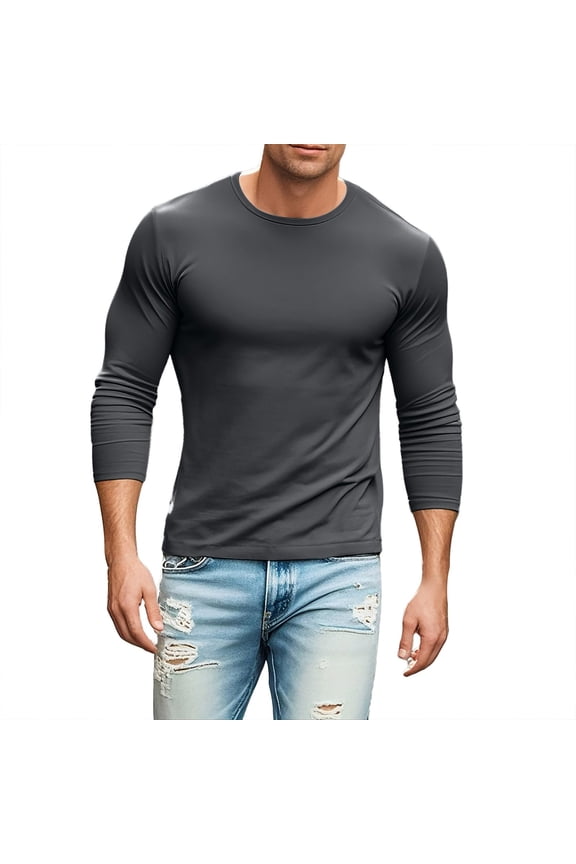 High-Performance Men's T-Shirts for Everyday Wear Casual Tees Ideal for Outdoor Activities Comfortable Fit Versatile for Spring and Autumn