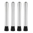 thumbnail image 1 of Home Bartending Tools Stainless Steel Cocktail Muddlers, Premium Material Rust-proof Drink Mixing Tools For Flavor Bursting Cocktails At Home, 4Pcs Set Balancing Juicing And, 1 of 7