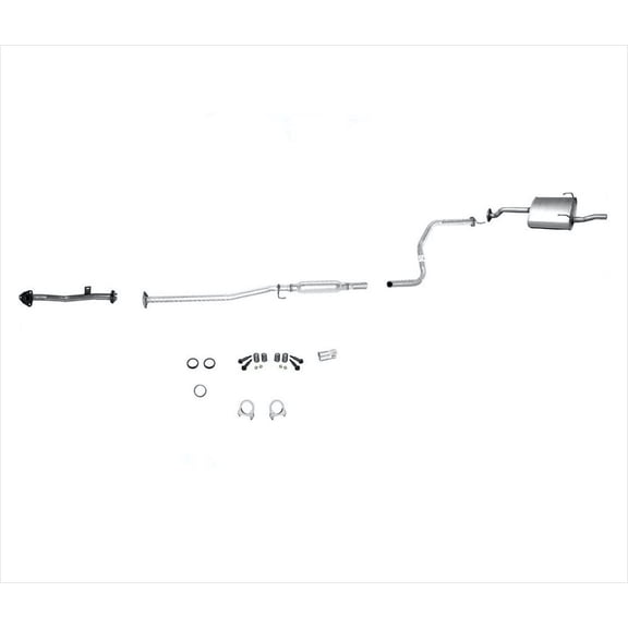 High-Performance Muffler System Kit for 1996-2000 for Honda for Civic 1.6L DX & LX Models - OEfit Accuracy, Steel Material, 100% for Fit