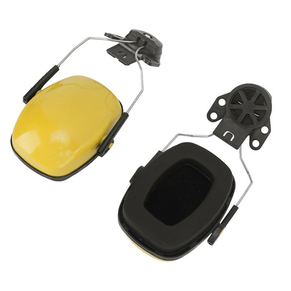High-Performance Noise-Cancelling Ear Muffs for Woodworking & Industrial Use - Yellow Bienvenido