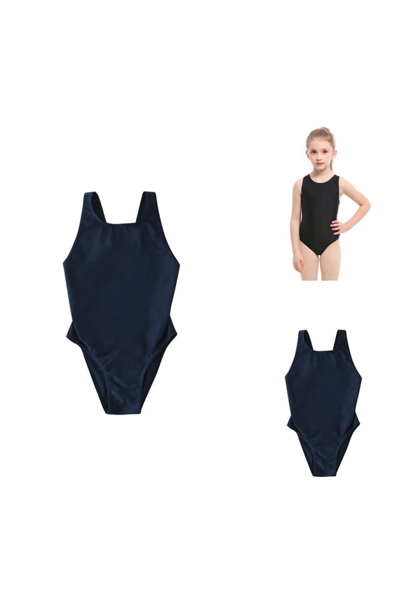 High Performance One Piece Girls Swimsuit Athletic Training & Competition Swimwear for Swim Practice, Lessons, Ages 7-16Y