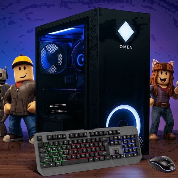 Gaming PC Computer Desktop i7-6700K, Integrated Graphics, 16GB RAM, 512GB SSD & 1TB HDD, WIFI6 & BT5.4, Windows 11, RGB Keyboard & Mouse