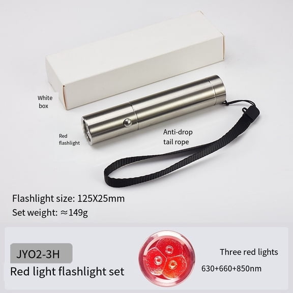 High-Performance Red Light Flashlight  Infrared & Red Light Portable Tool for Daily Personal Care