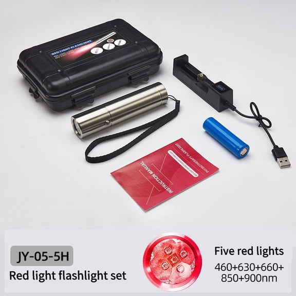 High-Performance Red Light Flashlight Infrared & Red Light Portable Tool for Daily Personal Care