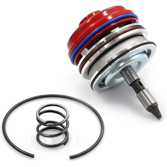 High Performance Servo Piston Assembly with Cover & Snap Ring Compatible with Corvette 700R4 4L65E 4L70E 4L60E 1982-2014 Red