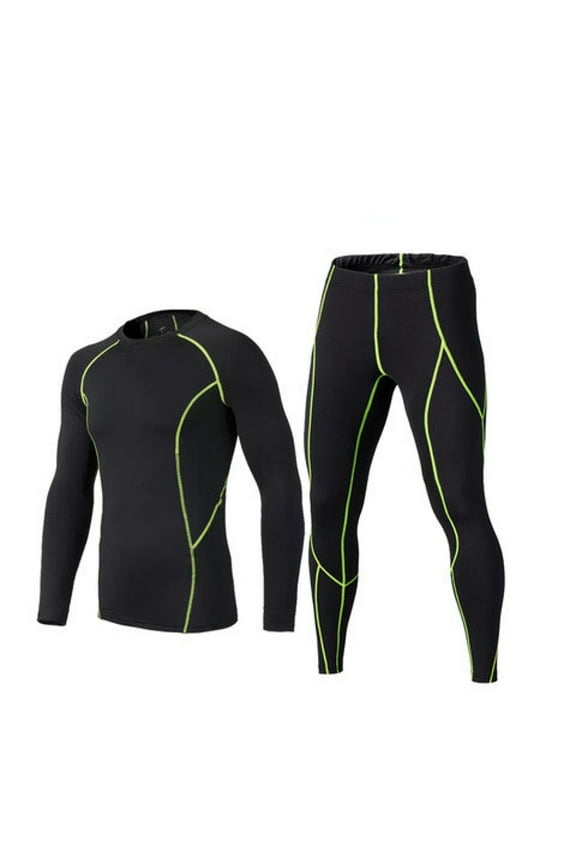 High-Performance Ski & Winter Base Layer, Black, Medium Men's Thermal Underwear
