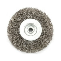 High Performance Stainless Steel Wire Wheel Brush 3 Inch Diameter Suitable For Bench Grinder Use With A 6Mm Arbor