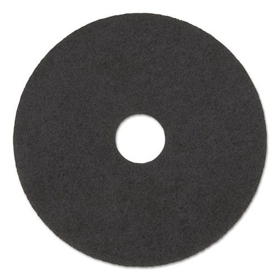 High Performance Stripping Floor Pads, 19" Diameter, Black, 5/carton | Bundle of 2 Cartons