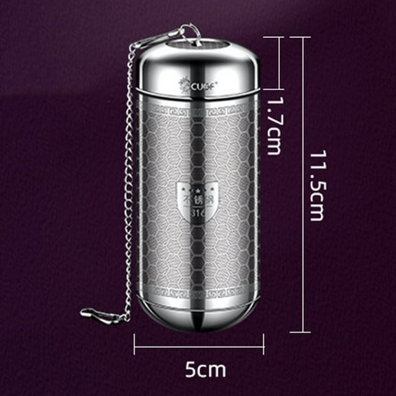 High Performance Tea Infuser Ball in Stainless Steel for Custom Herbal and Spice Blends (L)