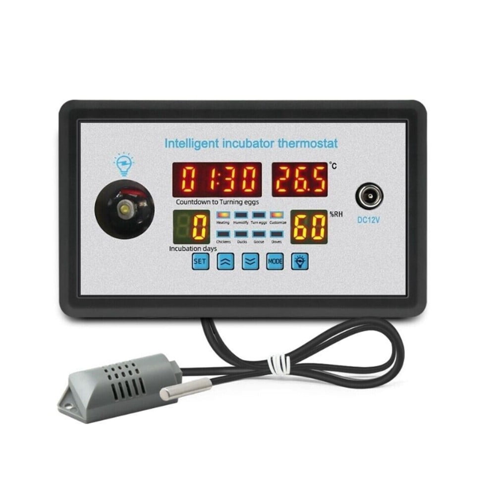 High Performance Temperature And Humidity Control 12V Incubator Thermostat For Chicken Duck Goose Eggs Zfx W9002