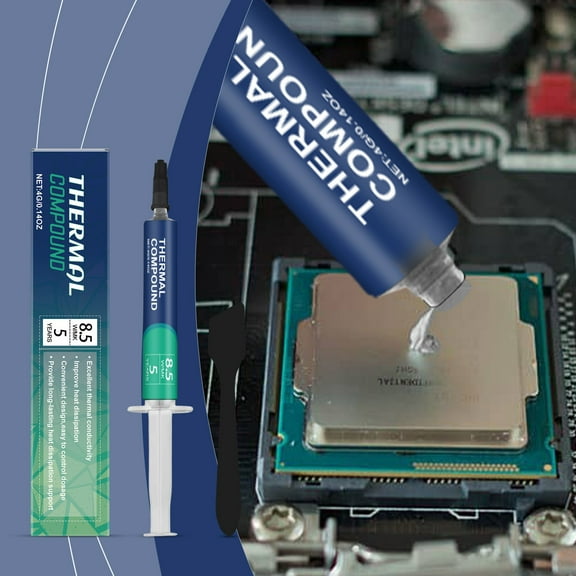 High-Performance Thermal Conductive Silicone Paste for CPU GPU Cooling - Heat Dissipation Compound - Easy Application for Desktop Notebook Electronics - Long-Lasting Protection