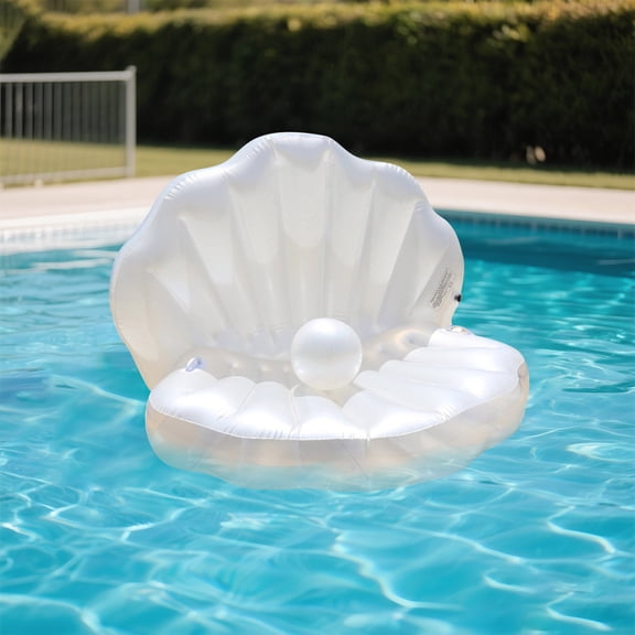 High Performance Thickened Inflatable Pool Floats Huge Pool Float Chairs with Pearl Balls for Swimming Pool
