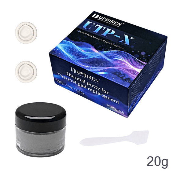 High Performance UPSIREN UTP-X 20g Thermal Putty for VGA GPU IC Processor Fast Cooling Heat Dissipation Sizes