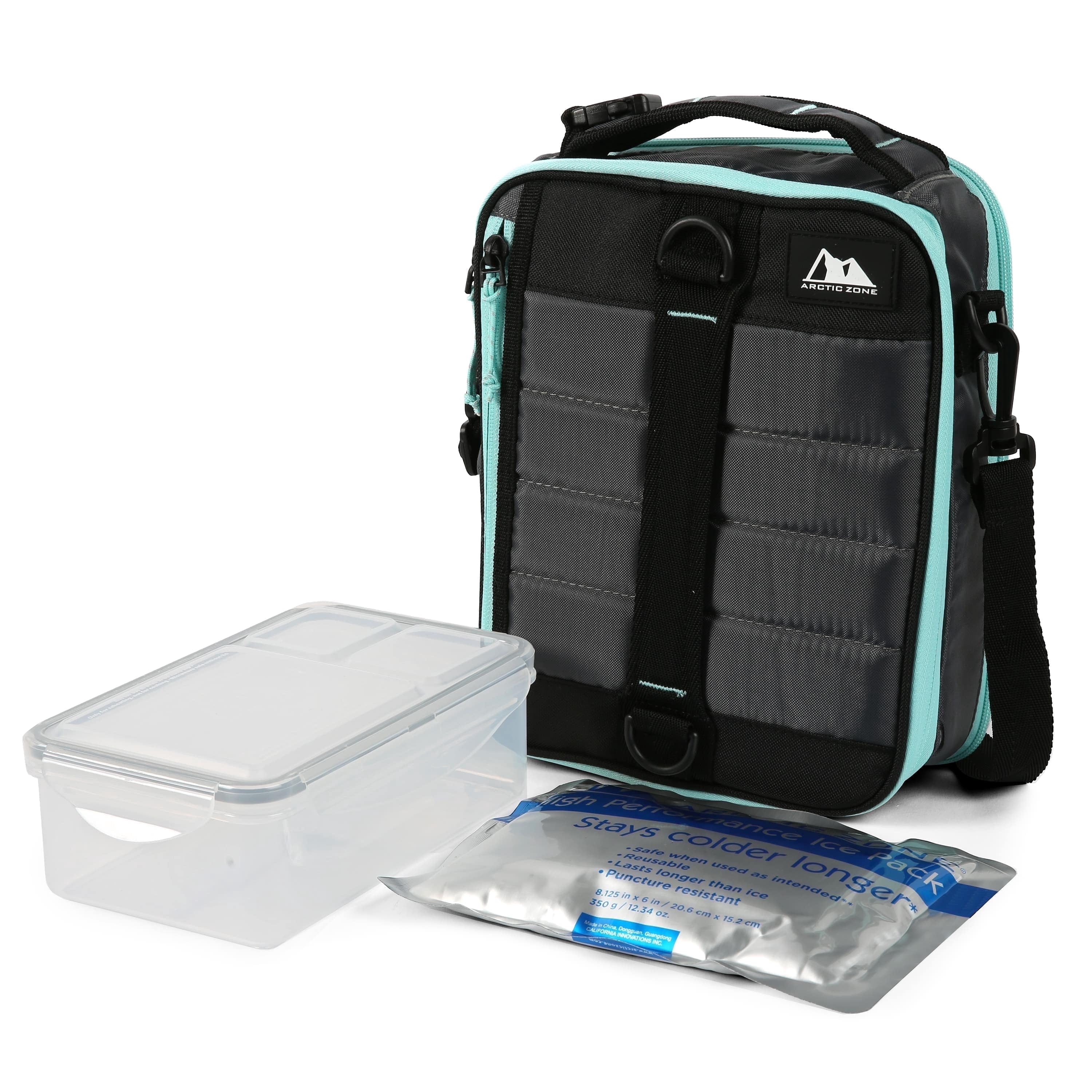 Arctic Zone High Performance Ultimate Expandable Lunch Bag, Gray