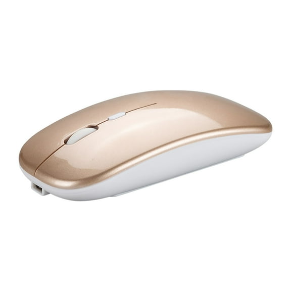 High-Performance Wireless Rechargeable Mouse Silent 4GHz | Programmable Adjustable DPI | All-in-One Silent Click & RGB | Programmable | 800-1200-1600 | Wireless Rechargeable Mouse Silent 2 Gold