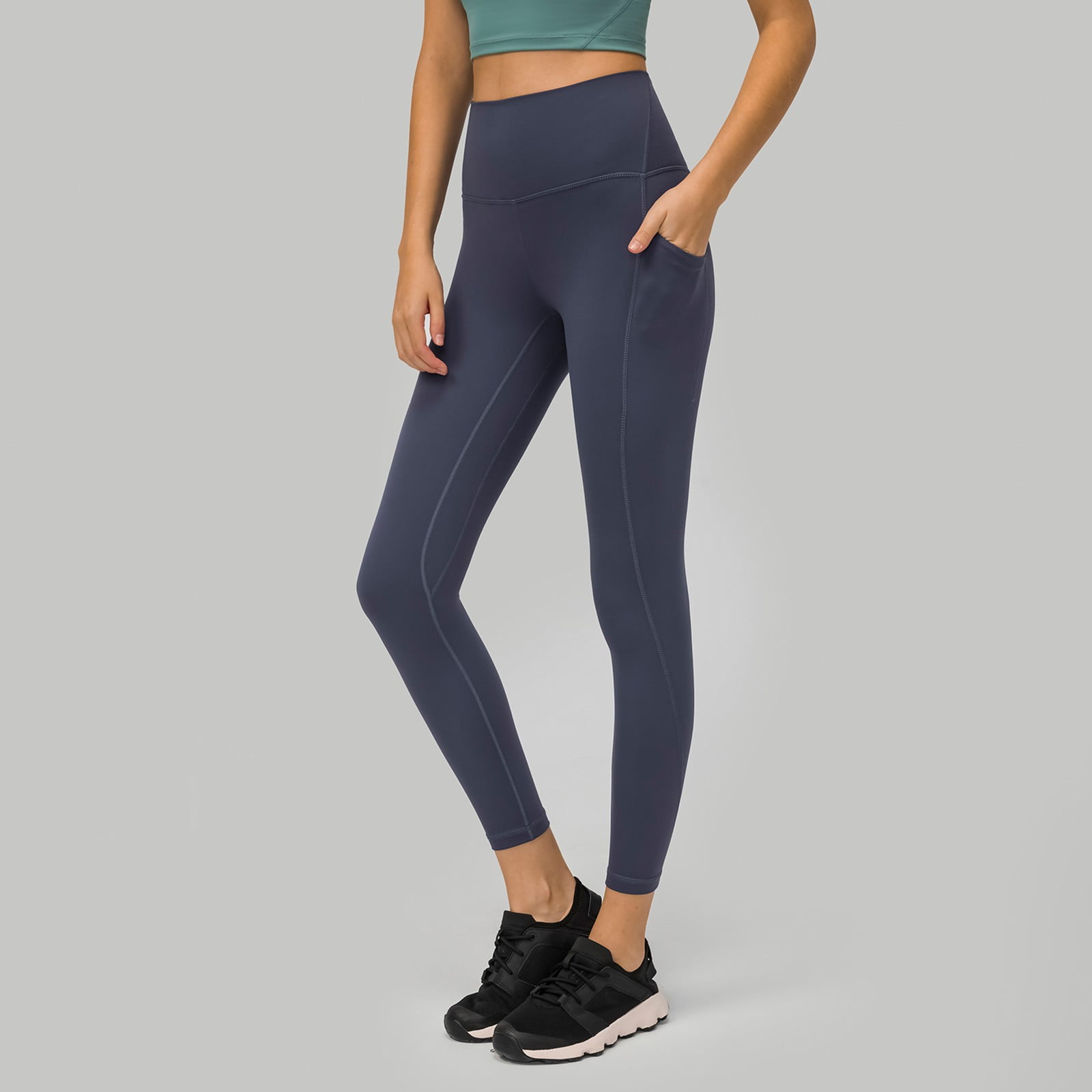 High Performance Yoga Pants with Side Pockets for Sports and Fitness ...