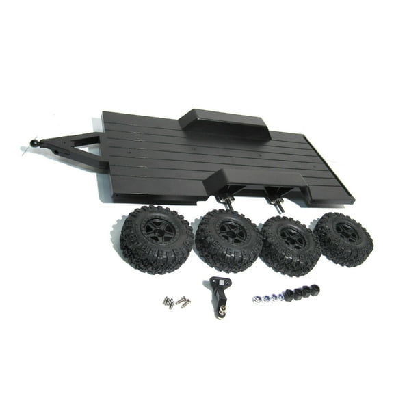High Performances 1/18 Remote Control Crawlers Car Trailer with Tow for Offroads and Crawlers Car Modification Part