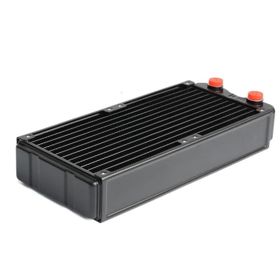 High Performances 45mm Thick Double Layer Aluminum Water Cooling Radiators For PC With 120mm Fan Compatibility