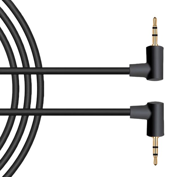 High Performances Auxiliary Cable 2.5mm Male to Male Cable Gold Plated Connectors Right Angles Design for Clear Sound