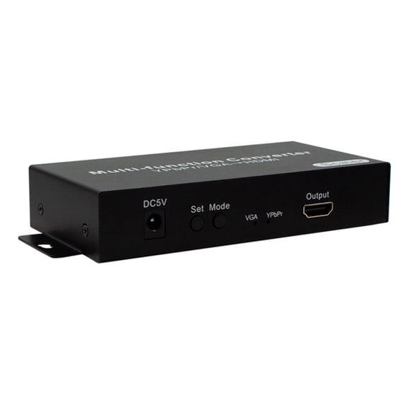 High Performances Double Inputs YPbPr/VGA to HDTV Port Converter LED Light & Multiple Resolution